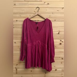 Torrid Burgandy Blouse